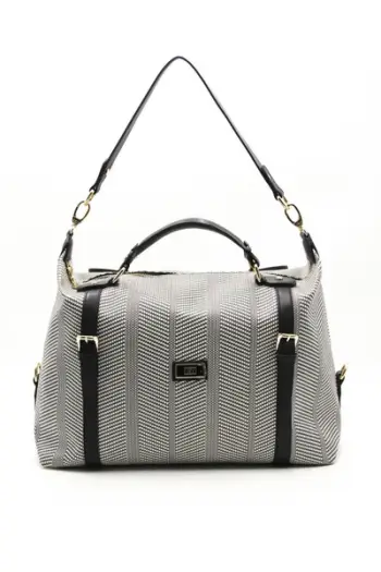 Çantë udhëtimi Silver&Polo, e zezë/bardhë