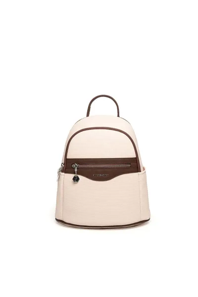 Çantë shpine Silver&Polo, argjendtë/kafe - 1