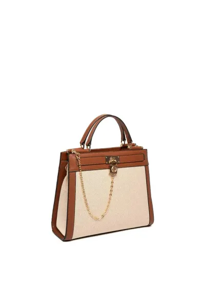 Çantë dore Silver&Polo, krem/kafe - 4