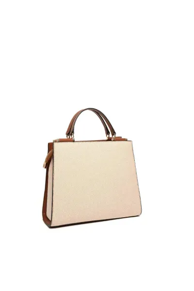 Çantë dore Silver&Polo, krem/kafe - 5