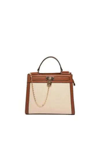 Çantë dore Silver&Polo, krem/kafe