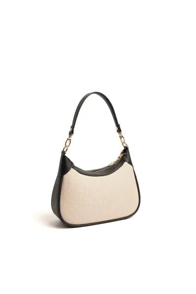 Çantë shpine Silver&Polo, krem/zezë - 4