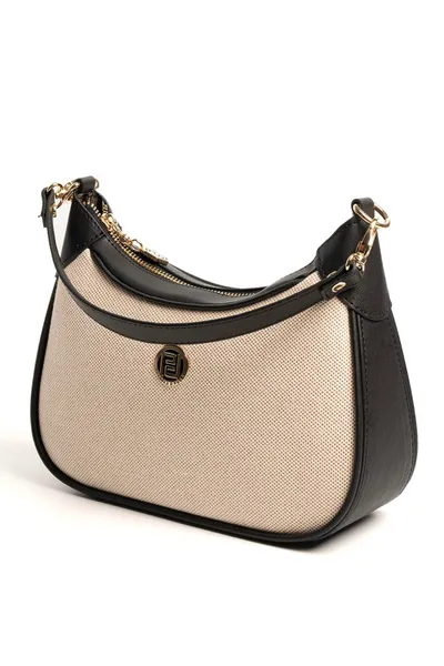 Çantë shpine Silver&Polo, krem/zezë - 5