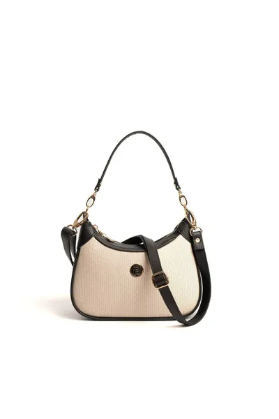 Çantë shpine Silver&Polo, krem/zezë - 7