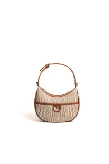 Çantë shpine Silver&Polo, krem/kafe