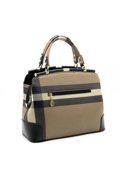 Çantë dore Silver&Polo, kafe/zezë - 6