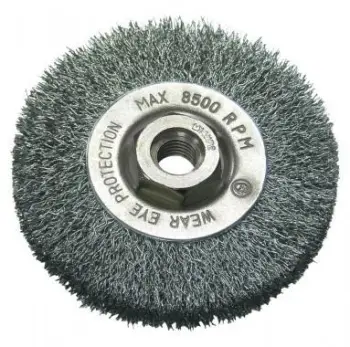 Furçë disku me tel M-14, 120 mm