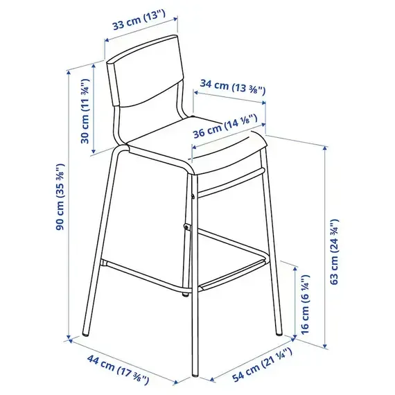IKEA STIG Karrige shanku 63 cm - 8