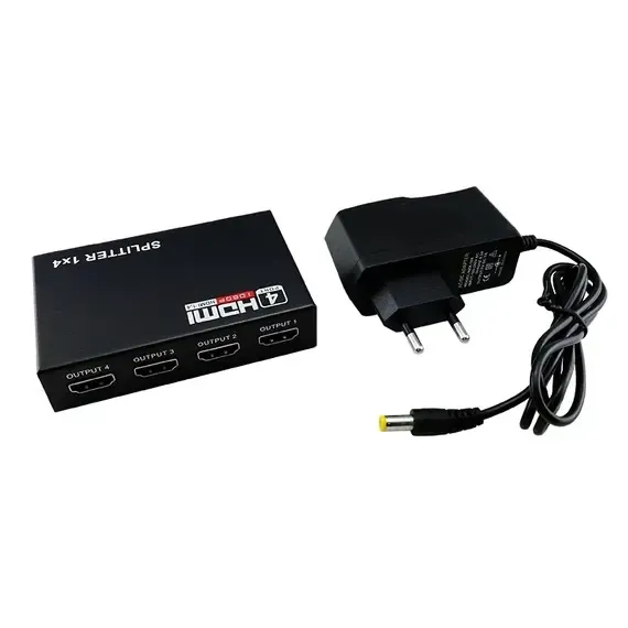 Shpërndarës për HDMI Spliter 4x out 1x in FULL HD,1.4 HDMI - 2