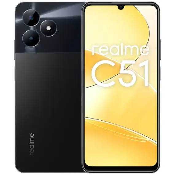 Telefon realme C51 RMX3830 4/128GB,e zezë - 1