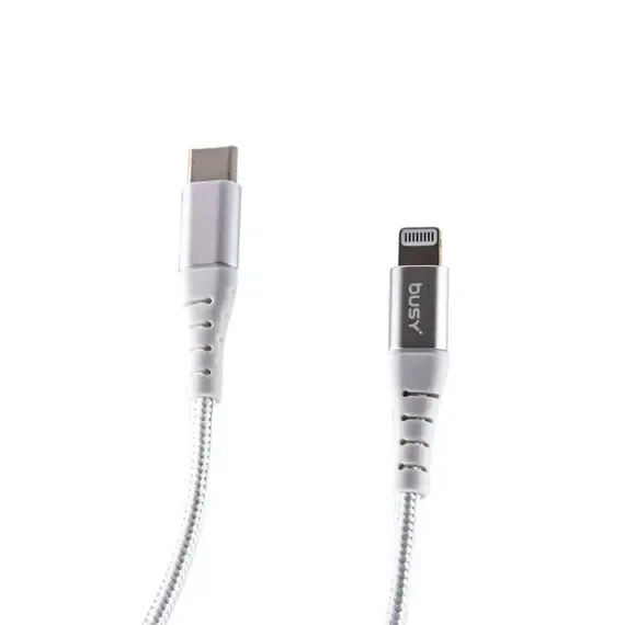 Kabëll telefoni Busy -Type C with Lighting Cable MFI 1.2m braided - 3