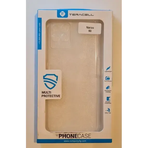 Mbrojtëse për telefon realmeNarzo 50 transparente - 1
