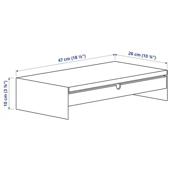 IKEA ELLOVEN Mbajtëse me fiokë, hiri - 8