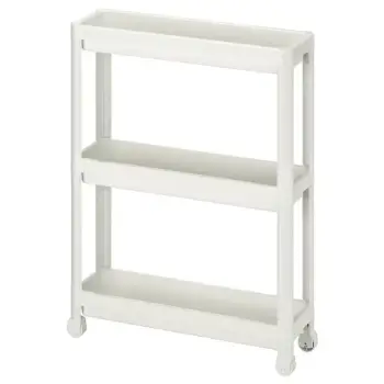 IKEA VESKEN Raft me rrota, 54x18x71cm