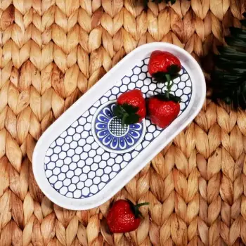 Pjate qeramike ovale e kaltert 20cm