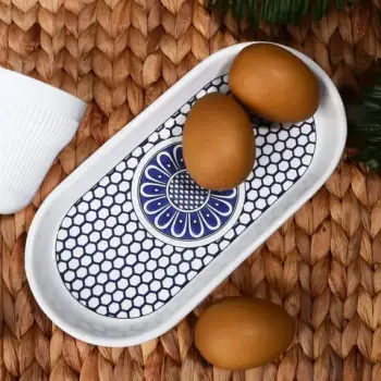 Pjate qeramike ovale e kaltert 26cm