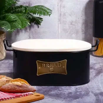 Shporte buke prej metali me kapak druri