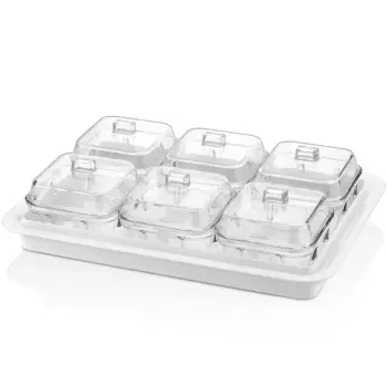 Enë servimi set plastike 6 copë