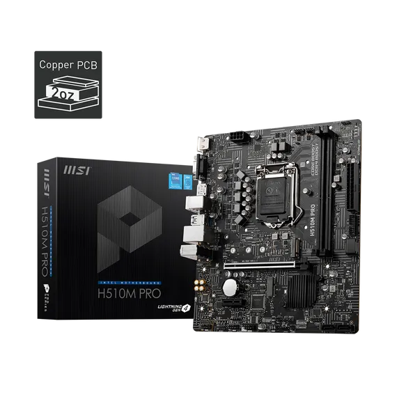 Pllakë Amë Motherboard Msi Pro H510M-P Ddr4 10th 11th - 1