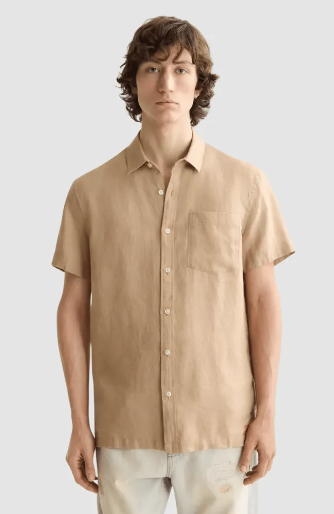 Core Seasonal - Regular-Fit Short-Sleeved Linen Shirt - 2