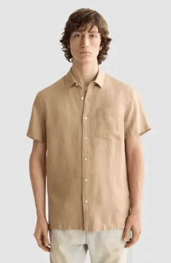 Core Seasonal - Regular-Fit Short-Sleeved Linen Shirt