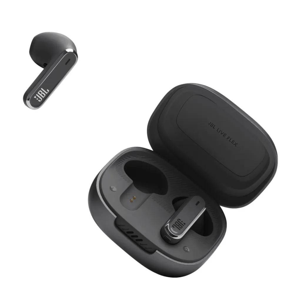 Kufje JBL Live Flex BT5.3 me mikrofon, ANC, 40 orë, IP54, të zeza - 1