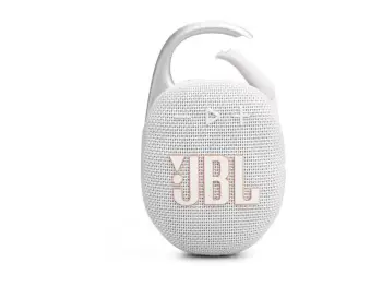 Altoparlant portativ Bluetooth JBL Clip 5, 7 W, Bluetooth 5.3, IP67, deri 15 orë, i bardhë