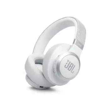 Kufje JBL Live 770NC, Bluetooth 5.3, wireless over-ear, ANC adaptiv, bateri deri 65 orë, bardha