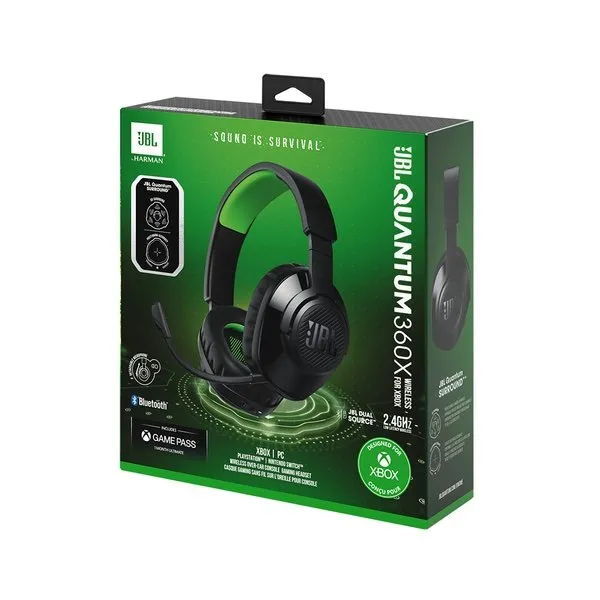 KUFJE GAMING JBL QUANTUM 360 BLACK GREEN - 3