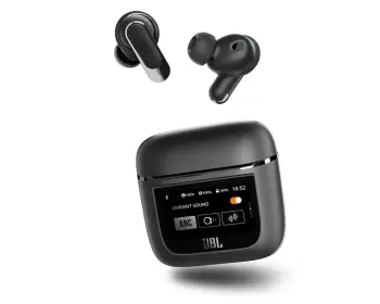Kufje JBL Tour Pro 2 TWS me mikrofon, ANC adaptiv, Bluetooth 5.3, të zeza, me kasë karikimi smart