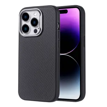 COVER PER IPHONE 15 PRO MAX ZORE TROY CARBON FIBER BLACK