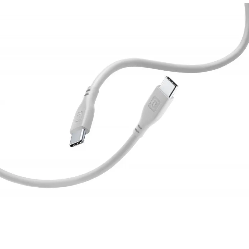KABLLO USB-C 1.2m CELLULARLINE SOFT CABLE USBDATASOFTC2CD GRAY - 1