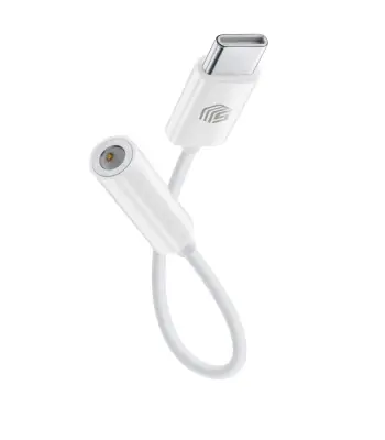 KONVERTUES AUX/ USB-C MUSIC SOUND ADAPTER MS WHITE