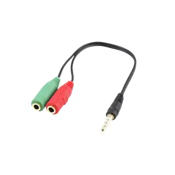 KABLLO KONVERTUES 3.5mm/2F 3pin WHITE SHARK WS-354P BLACK
