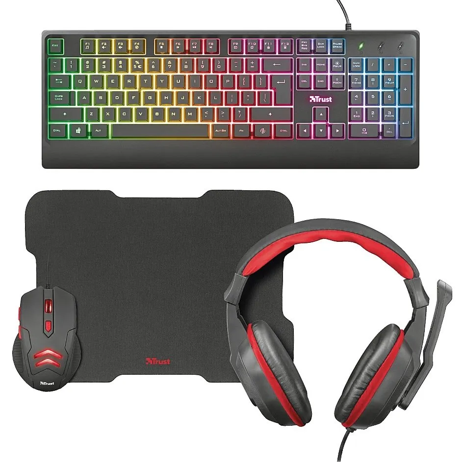 SET GAMING TRUST 4in1 ZIVA BLACK - 2