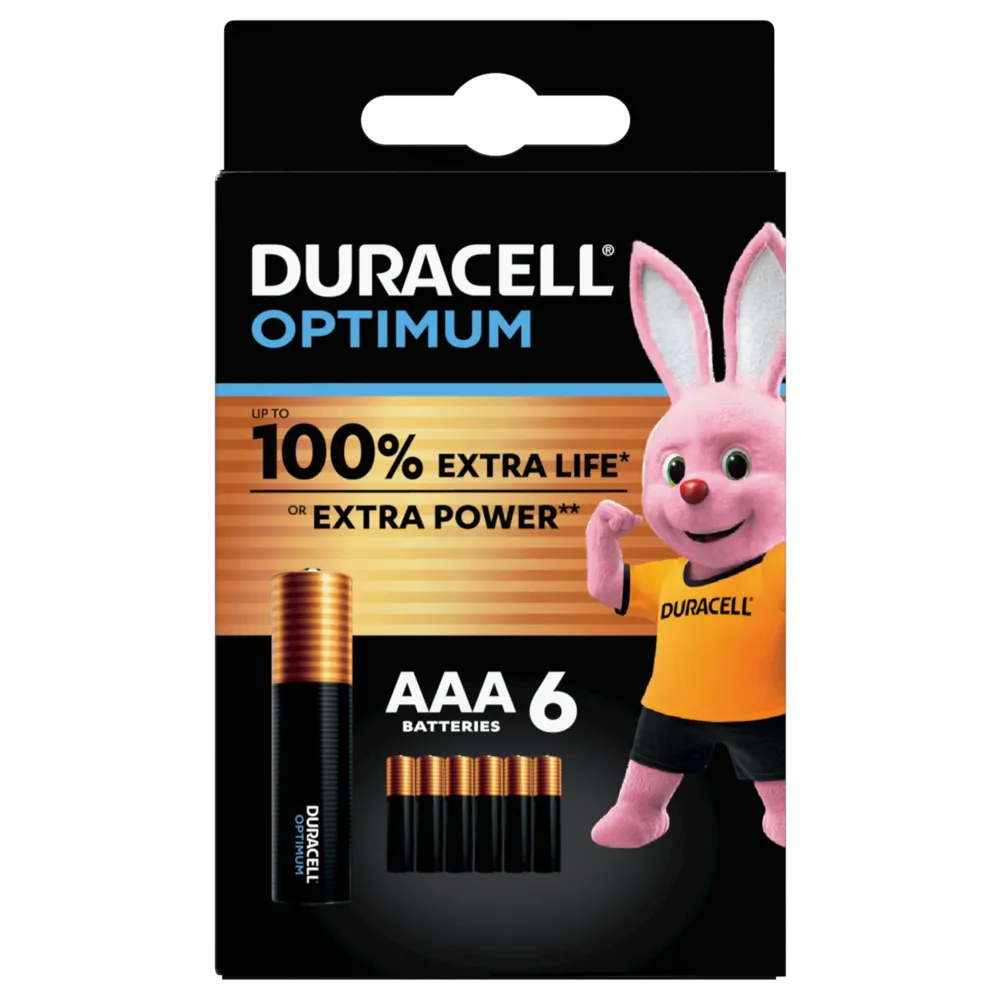 BATERI DURACELL OPTIMUM AAA 6 - 1