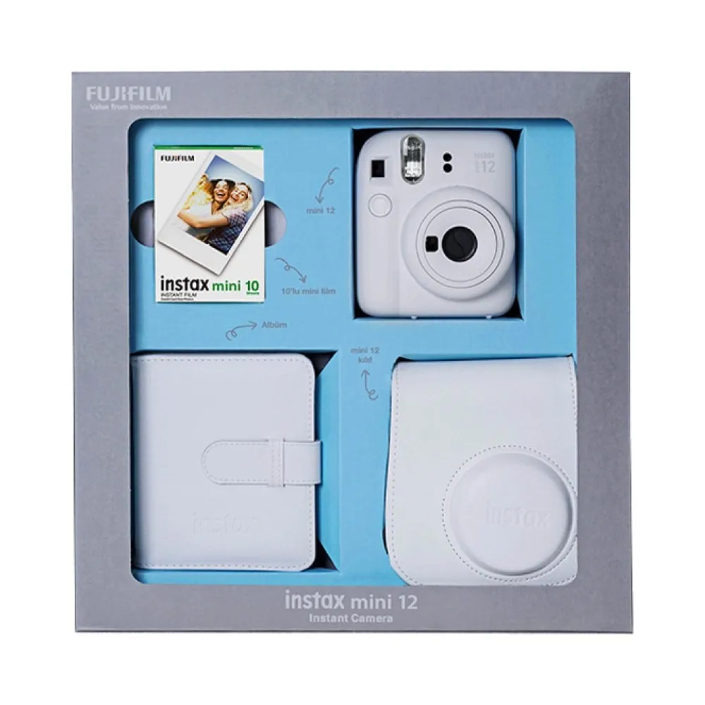 SET FOTOAPARAT FUJIFILM INSTAX MINI 12 WHITE - 1