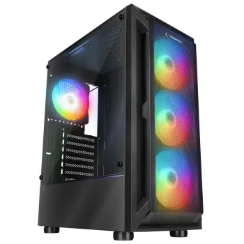 PC BLD INTEL CORE i7 12700KF COOLER BOX RTX 4060Ti 8GB 16 /500GB SSD M.2 KINGSTONE GIGABYTE B760 PSU THERMALTAKE 600W RAMPAGE SHIVA