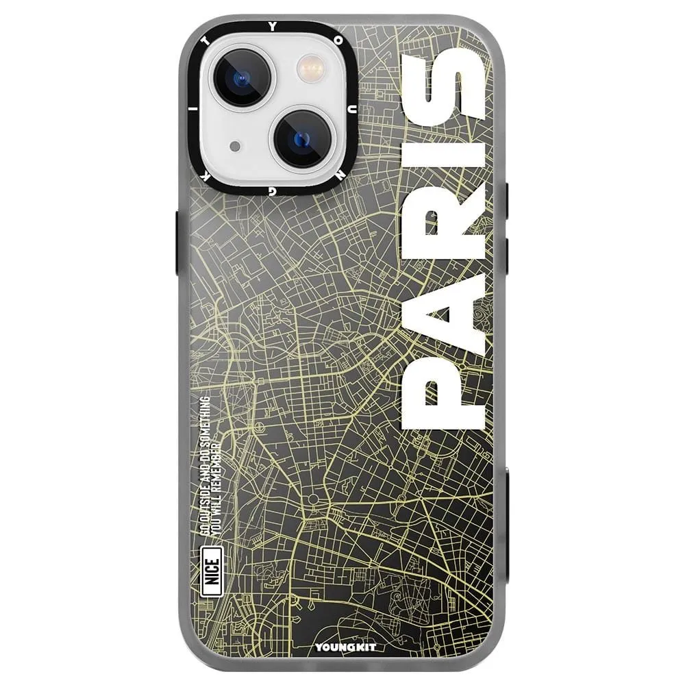 COVER PER IPHONE 13 PRO YOUNGKIT WORLD TRIP SERIES PARIS CL015 YELLOW - 1