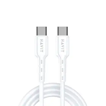KABLLO USB-C 1m HAVIT C2C CB6235 WHITE