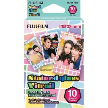 FILM INSTANT FUJIFILM INSTAX MINI STAINED GLASS X 10