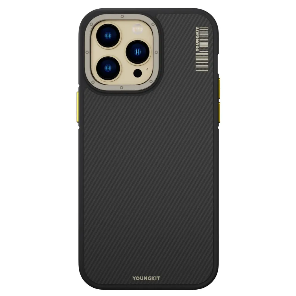 COVER PER IPHONE 15 PRO YOUNGKIT KVLCX03 YELLOW - 1