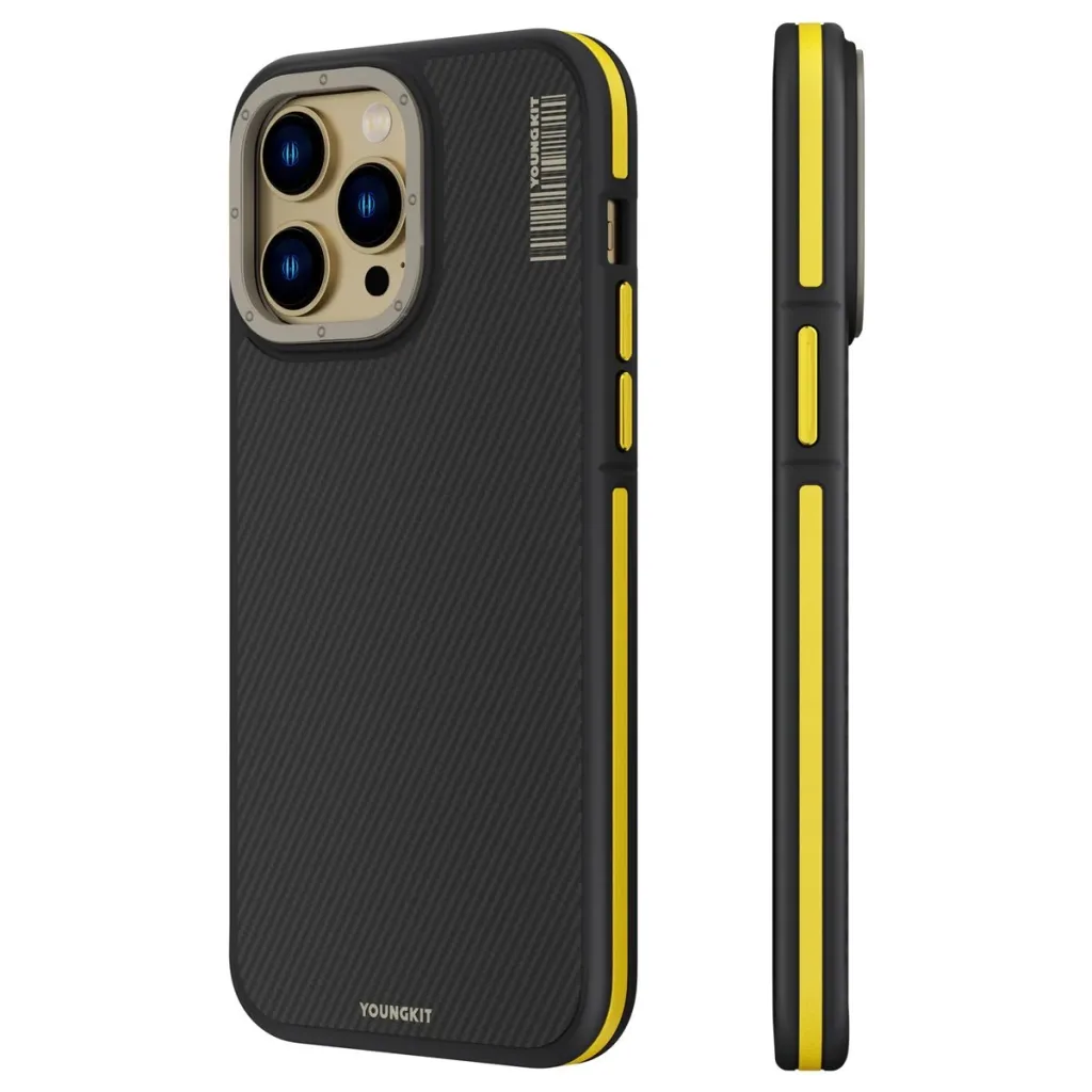 COVER PER IPHONE 15 PRO YOUNGKIT KVLCX03 YELLOW - 2