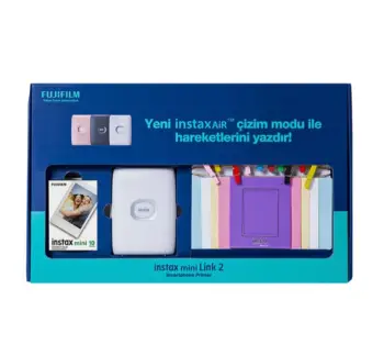 SET PHOTOPRINTER FUJIFILM INSTAX MINI LINK 2 CLAY WHITE