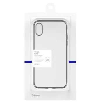 COVER TRANSPARENT BENKS ULTRA-THIN IP XS MAX 1.2MM BLACK