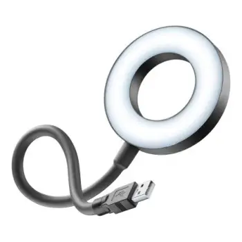 MBUSHES TELEFONI 30W USB-C CELLULARLINE USB RING LIGHT BLACK