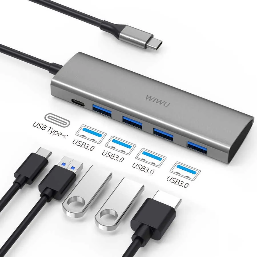 SHUMEZUES USB-C WIWU ALPHA 541P GREY - 2