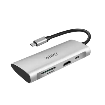 SHUMEZUES WIWU ALPHA 7 IN 1 A731HP USB-C HUB GREY
