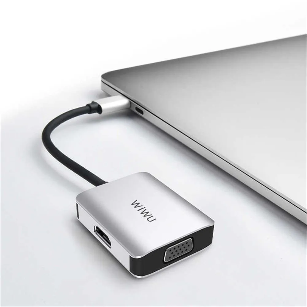 SHUMEZUES WIWU ALPHA 2 IN 1 A20VH USB-C HUB GREY - 2