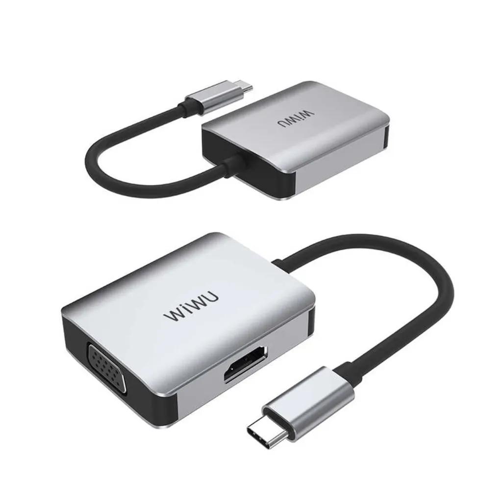 SHUMEZUES WIWU ALPHA 2 IN 1 A20VH USB-C HUB GREY - 4